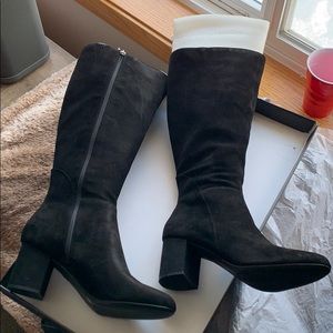 Tall wide calf boots